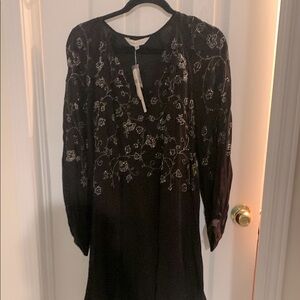 NWT-Anthropology-Ranna Gill size XS black dress with beads